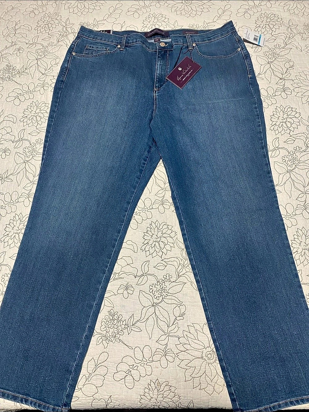 Gloria Vanderbilt Amanda Classic High Rise Tapered Jean Boot Cut Jeans Blue